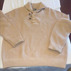 T0102104 Duluth Trading Co 2XL Men's high neck infantry Button Up Gray Cardigan